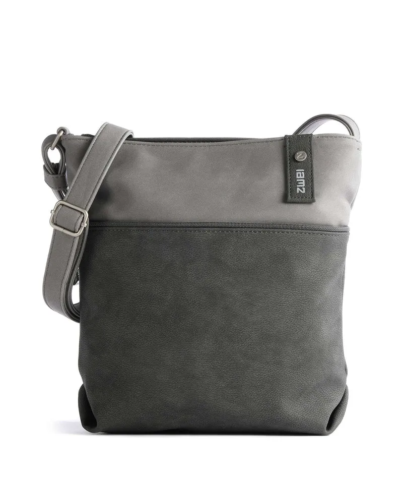 Zwei Jana J10 Borsa a spalla nubuk stone