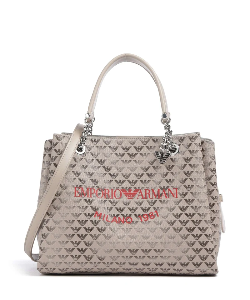 Emporio Armani Annie Borsa a mano ecru/moro/rosso