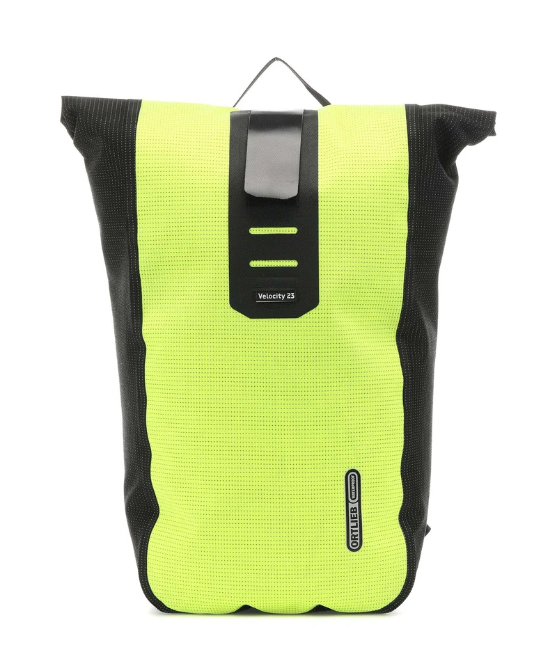 Ortlieb Velocity High Visibility 23 Zaino roll-top neon yellow/black reflective