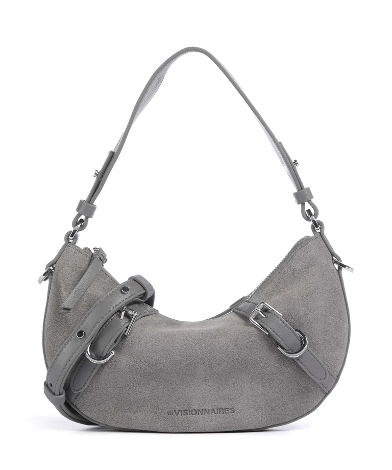 Les Visionnaires Enya Cozy Mini Borsa a spalla titanium grey