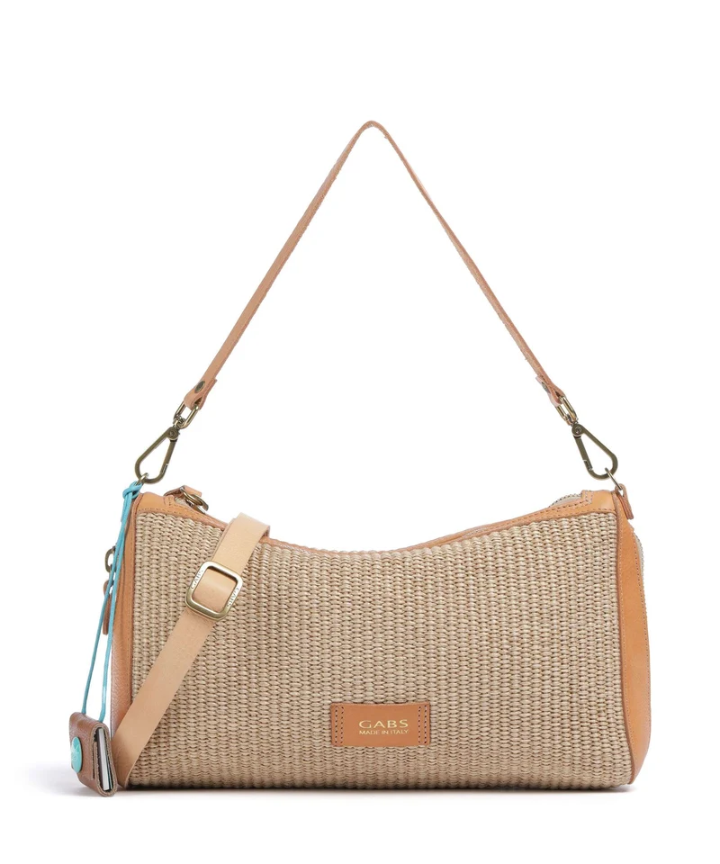 Gabs Oceania Pepita Borsa a spalla beige/oro/naturale