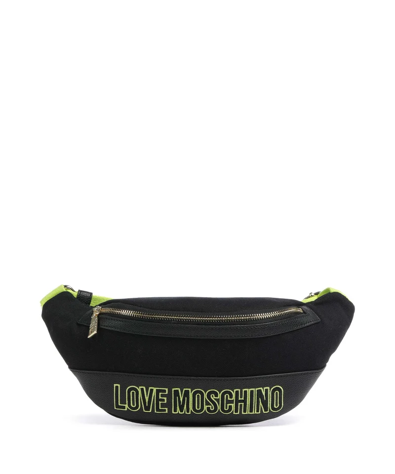 Love Moschino Free Time Marsupio nero/lime
